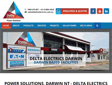 Tablet Screenshot of deltaelectrics.com.au